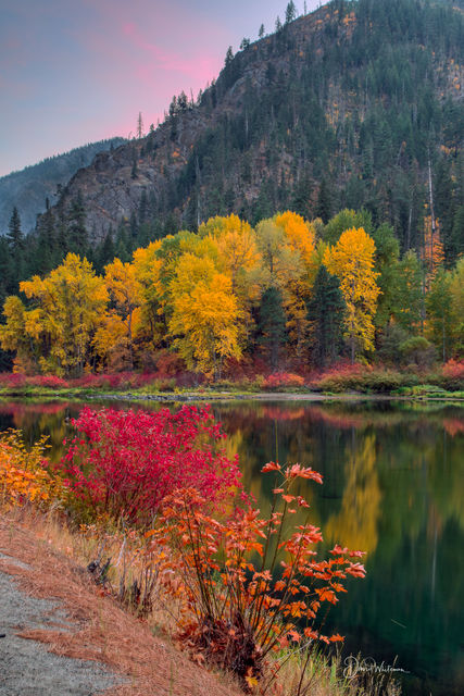 Fall Color Along The Wenatchee River print