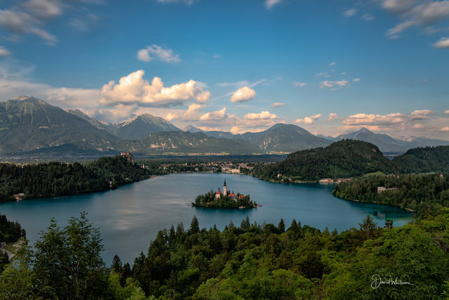 Lake Bled Late Afternoon from Ojstrica print