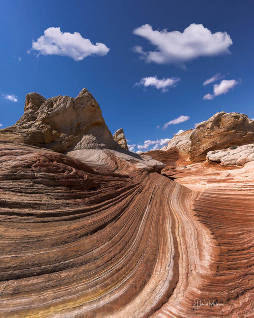 White Pocket Bend print