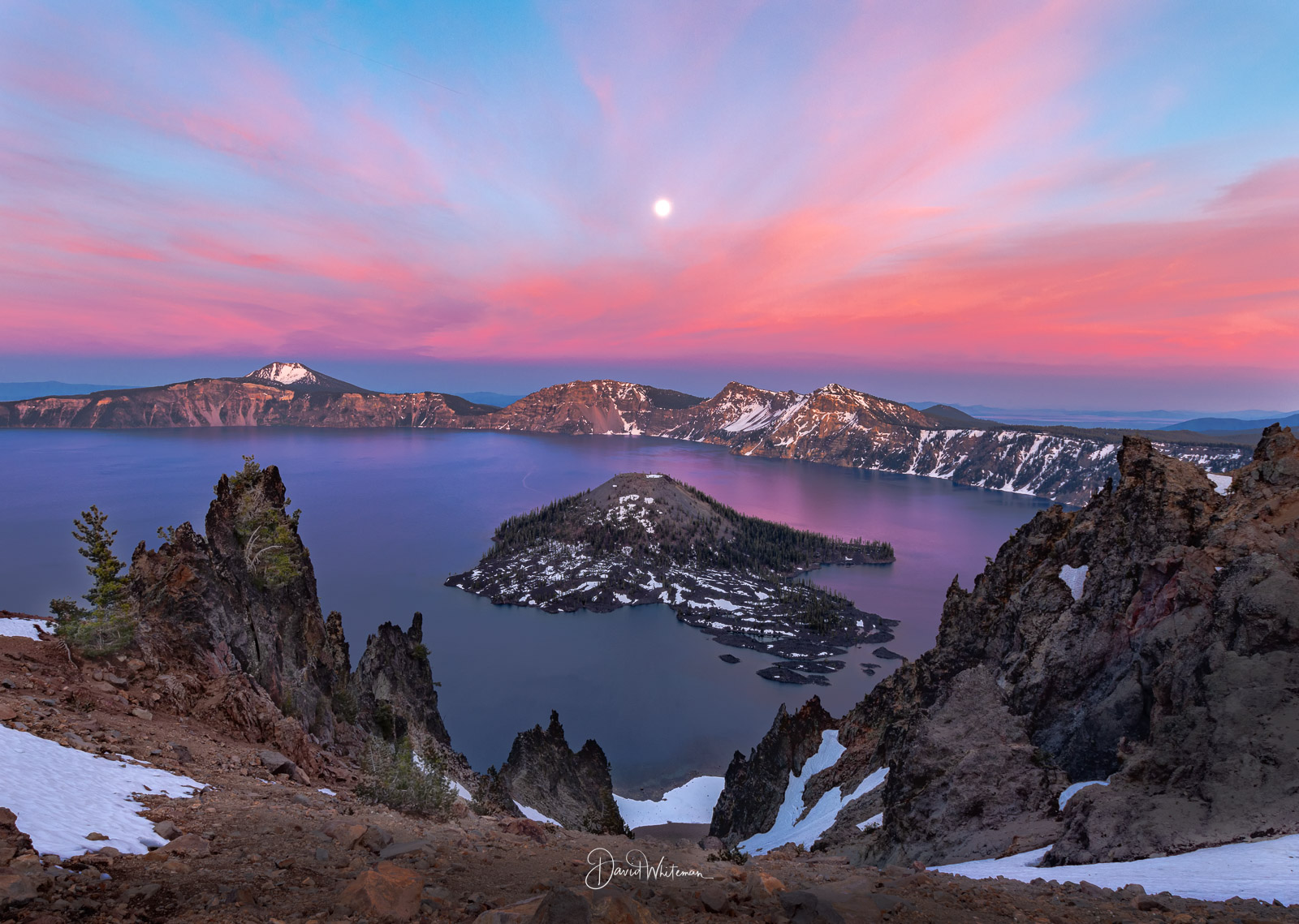Crater Lake Sunset