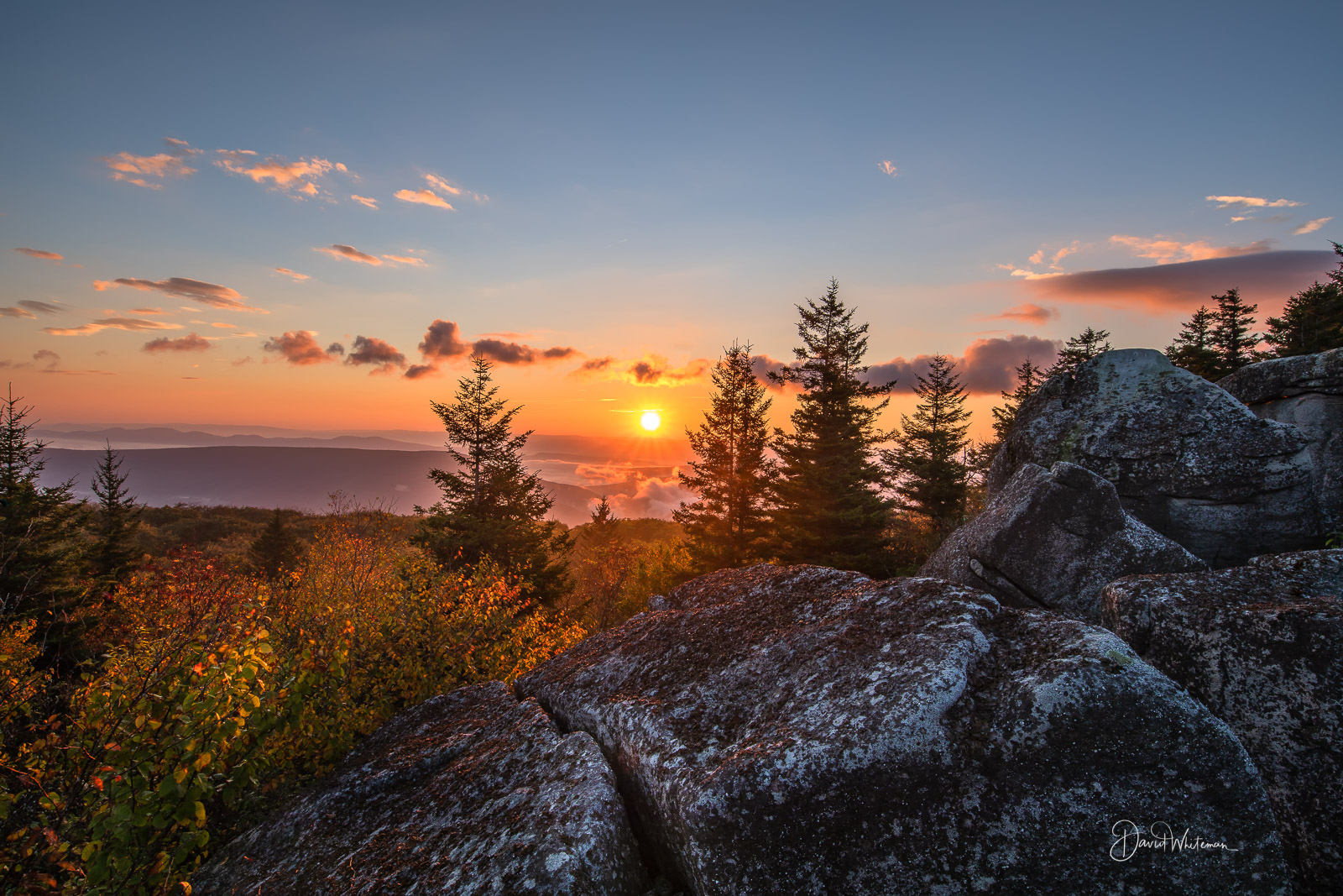 Sunrise On The Rocks at Dolly Sods